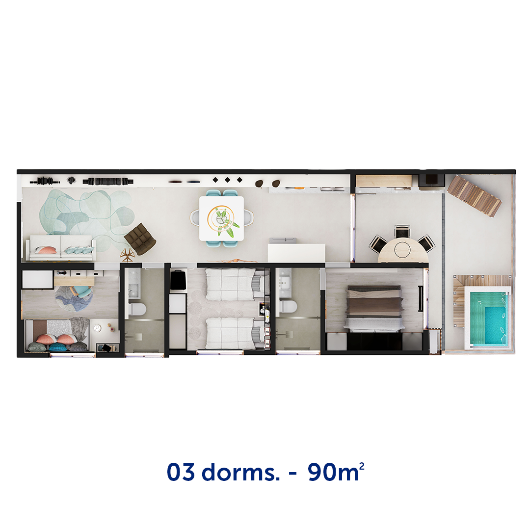 01 3 dorms - FRENTE AMR